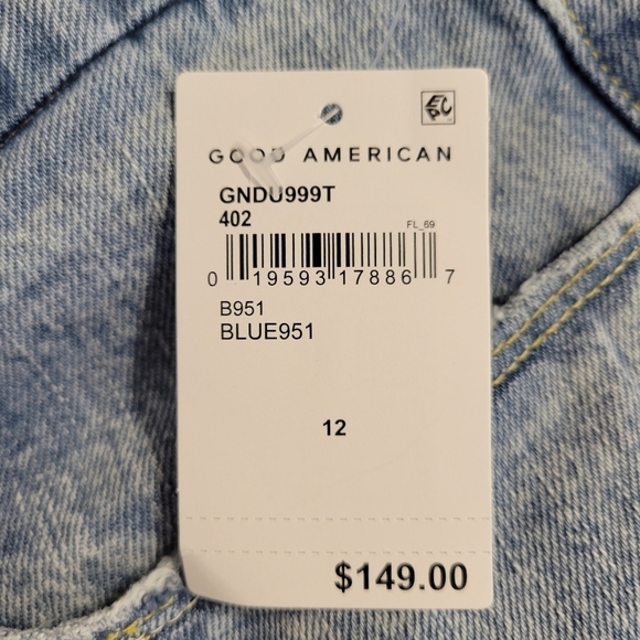 NWT Good American Good Heritage Straight Leg Jeans 12/31 - Picture 9 of 10